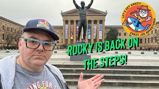 Rocky is Back on the Steps!