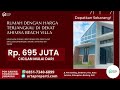 rumah dengan harga terjangkau di dekat ahimsa beach villa