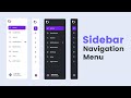 Responsive Sidebar Navigation with HTML CSS & JavaScript | Dark/Light Mode