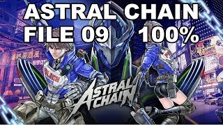 [Astral Chain] File 9 - 100% (Cases, Items, Photo Order, Toilet, Cat)