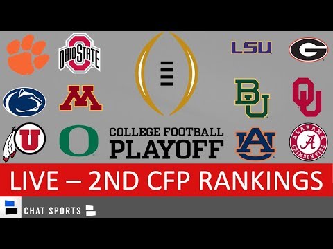 CFP Rankings – 2nd College Football Playoff Rankings For 2020 - YouTube