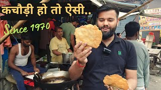 THE NATIONAL Street Food of Aligarh 😍 | Aligarh Famous Kachori | Since 1970 वाली Shop 😱😲