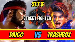 SF6💥Daigo [Ryu] vs Trashbox [Luke]💥SET 3 Highlevel gameplay