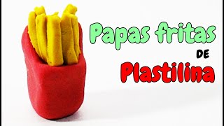 Cómo hacer unas papas fritas de plastilina paso a paso explicado