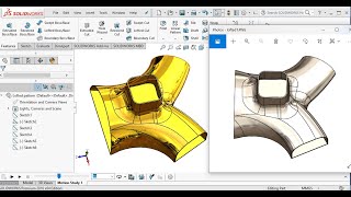 Solidworks Lofted Boss Base | How to use Loft in solidworks | Guide Curves