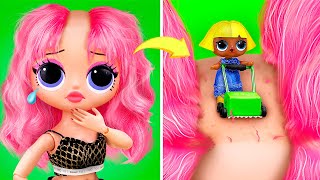 Funny Doll Hairstyles / 10 LOL Surprise OMG DIYs