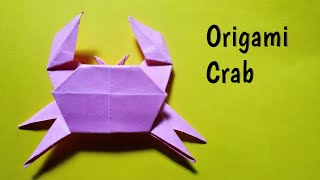 How To Make Easy Origami Crab | 3D Crab Craft For Kids | DIY Paper Animal.