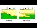 Fault resolution examples, Forming Normal and Reverse faults in Geology