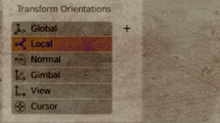 Using Local Transform Orientation in Blender 2.8