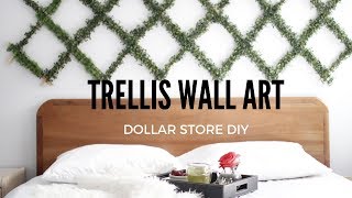 DIY TRELLIS PLANT WALL ART