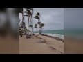 the destructive winds of hurricane fiona hit punta cana the dominican republic