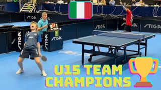 ITALY MADE HISTORY / European U15 Team champions / Danilo Faso - Robert Istrate highlights