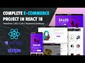 Build a Full Stack E-Commerce Website with React 18, Strapi, Stripe | Complete E-Commerce Project