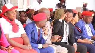 NUP PRESIDENT,  KYAGULANYI CONDEMNS ATTACK ON THEIR FORMER KAMWOKYA HEADQUARTERS