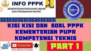 TERBARU: KUMPULAN SOAL P3K/ PPPK KEMENTERIAN PUPR TERBARU