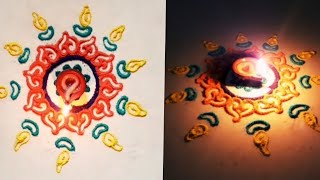 Kalais Kaivannam//Miniature Rangoli // Colourful Rangoli// Small Muggulu // குட்டி கோலம்