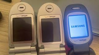 2x LG VX4600 (Verizon) vs. Samsung SCH-A570 (Verizon) - Startup/Shutdown (Main LCD)