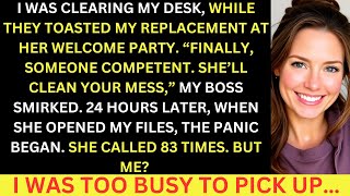 They Threw A Party To Welcome My Replacement While I Was Clearing My Desk, But The Moment She...