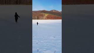 雪を見たらはしゃがなきゃ【北海道/斜里】