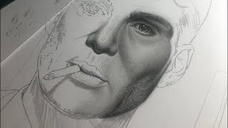 DESENHANDO O (THOMAS SHELBY) PARTE 11! Drawing realistic