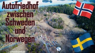 Verlassener Autofriedhof LOST PLACE | Roadtrip Skandinavien 2019 | actiondreamteam