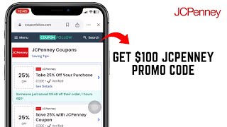 How To Get $100 JCPenney Promo Code 2024 (HUGE DISCOUNTS)