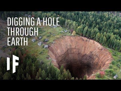 Where would you end up if you dug through the earth?