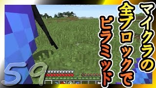 【Minecraft】マイクラの全ブロックでピラミッド Part59【ゆっくり実況】