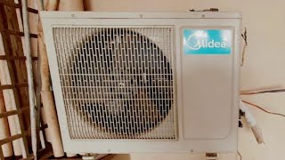 Remove the Midea Air Conditioner ដោះម៉ាស៊ីនត្រជាក់មីឌា