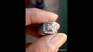 Berlian Tunggal Asli Natural Diamond Mess eropa Ring Perak Harga Rp 1.750.000 Wa 08976779777