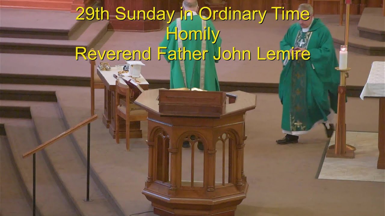 29th Sunday In Ordinary Time - Homily - YouTube