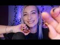 ASMR Tingly mouth sounds (tktk, pluck, clicking) & hand movements 😴