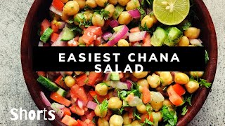 Easy Protein Salad| Chickpea Salad Recipe | Quick Salad Recipes #shorts