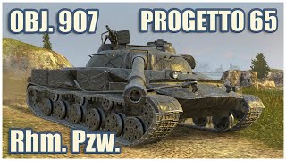 Object 907, Progetto 65 \u0026 Rhm. Pzw. • WoT Blitz Gameplay