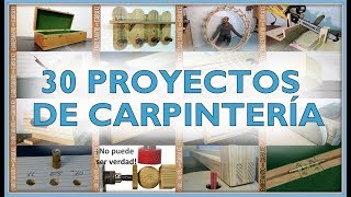 30 proyectos de carpintería 2017