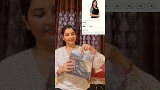 Meesho Readymade Velvet Blouse Review | #ytshots #unboxing | Vasu swam