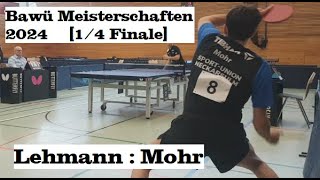 Bawü Meisterschaften 2024 | [1/4 Finale] J.Mohr(2253TTR) : A.Lehrmann(2048TTR)