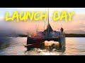 LAUNCH DAY! | Splashing our Completely Transformed Aluminum Catamaran after a MAJOR REFIT (Ep.111)