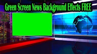 Green Screen News Background Effects Free Download  [4K]