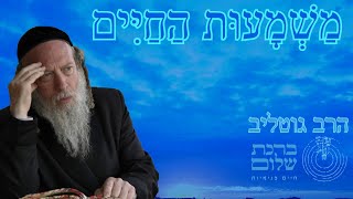 חושך - חיפוש משמעות החיים | הרב גוטליב