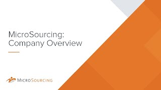 MicroSourcing: Company Overview