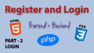 Simple Register and Login (Beginners) | PHP HTML CSS PgAdmin | Part - 2 Login #php #login #backend