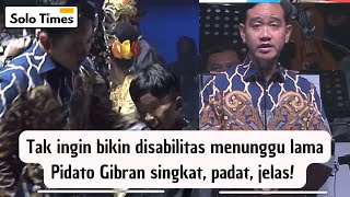 Cerita Pengalaman di Solo! Pidato Wapres GIBRAN di Hari Disabilitas Internasional Bikin Bangga