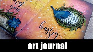art journal | oxide sprays and die cutting