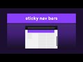 Pure CSS: Sticky Header Scrolling Divs and Navbars