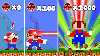 Super Mario Bros. But Every Super Mushroom Makes Mario Becomes Death Ray | ADN MARIO GAME