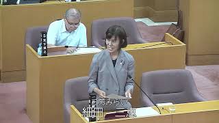 令和6年第3回三芳町議会定例会第3号-1（9月2日）一般質問　細田　三恵議員