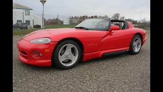 1992 Dodge Viper RT/10 - Engine Start