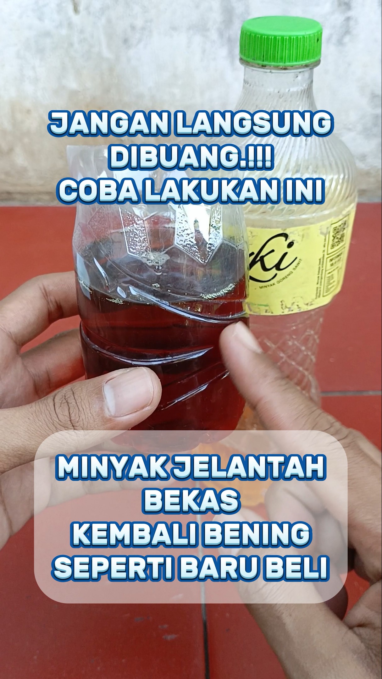 Tips Cara Menjernihkan Minyak Jelantah Menjadi Bening Seperti Baru # ...