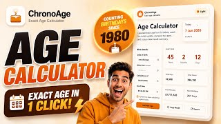 Age Calculator Lifestyle Utilities Project | Mini Project 2026 Source Code